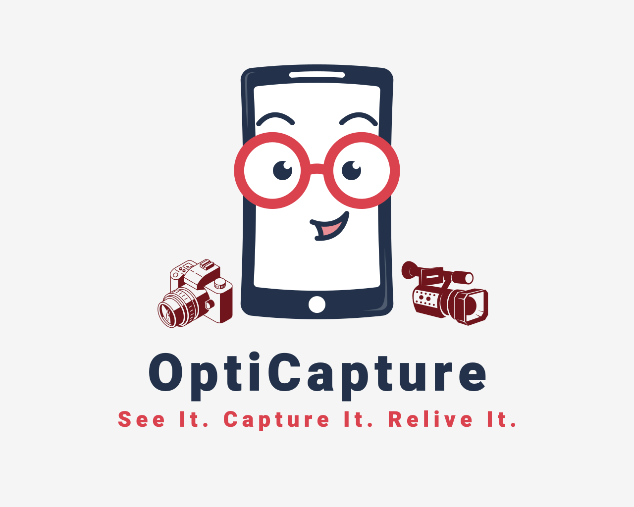 OptiCapture Mascot - See It. Capture It. Relive It.